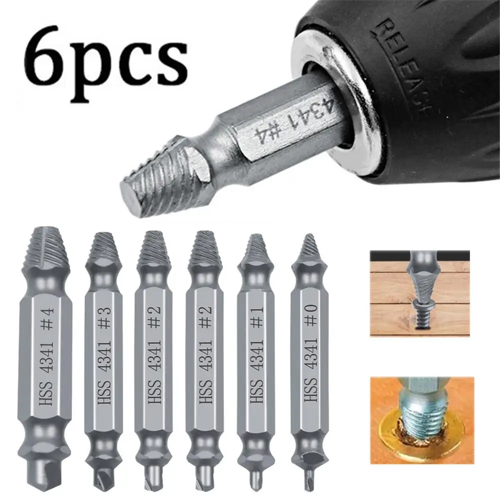 6pcs Damaged Screw Extractor Drill Bit Extractor Drill Set Broken Speed Out Bolt Extractor Bolt Stud Remover Tool
6pcs Damaged Screw Extractor Drill Bit Extractor Drill Set Broken Speed Out Bolt Extractor Bolt Stud Remover Tool