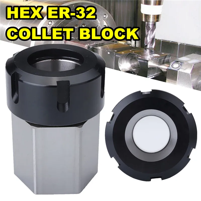 1PCS Hard Steel Hex ER32 Square Collet Chuck Holder Block CNC Lathe Tool Holder For CNC Lathe Engraving Machine
1PCS Hard Steel Hex ER32 Square Collet Chuck Holder Block CNC Lathe Tool Holder For CNC Lathe Engraving Machine
