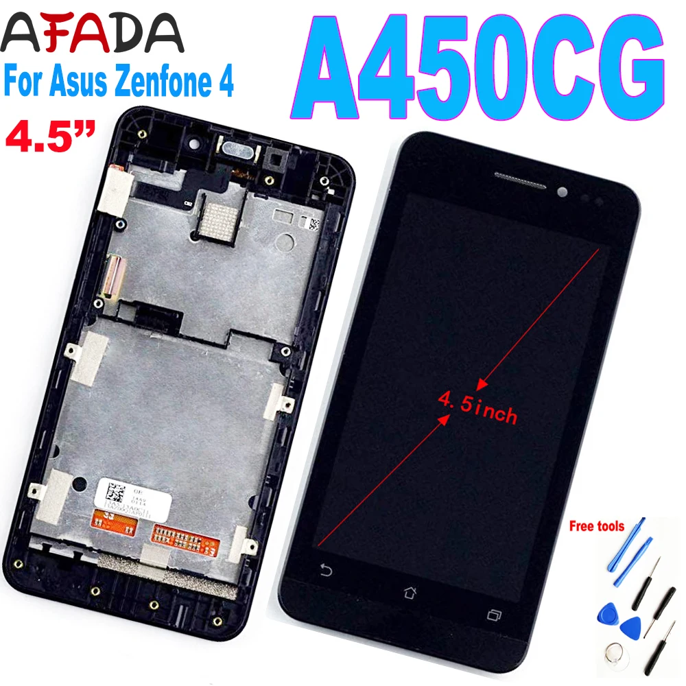 For Asus Zenfone 4 A450CG T00Q LCD Display Touch Screen Digitizer Assembly Frame Black Replacement
For Asus Zenfone 4 A450CG T00Q LCD Display Touch Screen Digitizer Assembly Frame Black Replacement