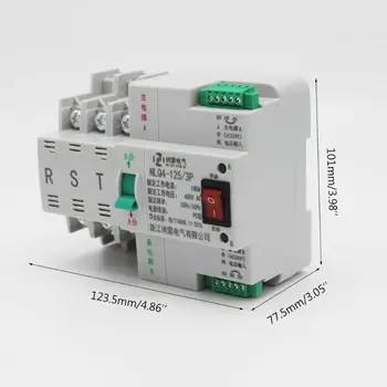 380V 3 P Dual Power Automatic Transfer Switch 20-100A Circuit Breaker Rail Mount
380V 3 P Dual Power Automatic Transfer Switch 20-100A Circuit Breaker Rail Mount