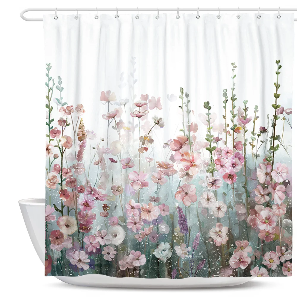 Flowers Shower Curtains for Bathroom Curtain Set with Hooks Rings Waterproof Bath Curtain White Pink Green Gold Purple 72x72
Flowers Shower Curtains for Bathroom Curtain Set with Hooks Rings Waterproof Bath Curtain White Pink Green Gold Purple 72x72