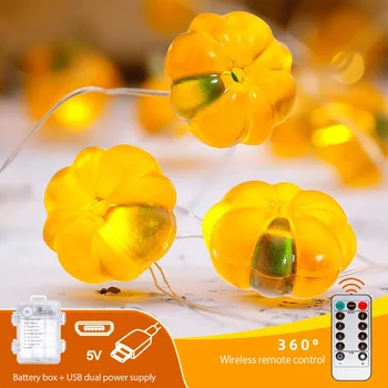Pumpkin Face LED String Light Halloween 3D Acorn Lantern Strings With Dimmable Remote For Fall,Christmas,Thanksgiving
Pumpkin Face LED String Light Halloween 3D Acorn Lantern Strings With Dimmable Remote For Fall,Christmas,Thanksgiving