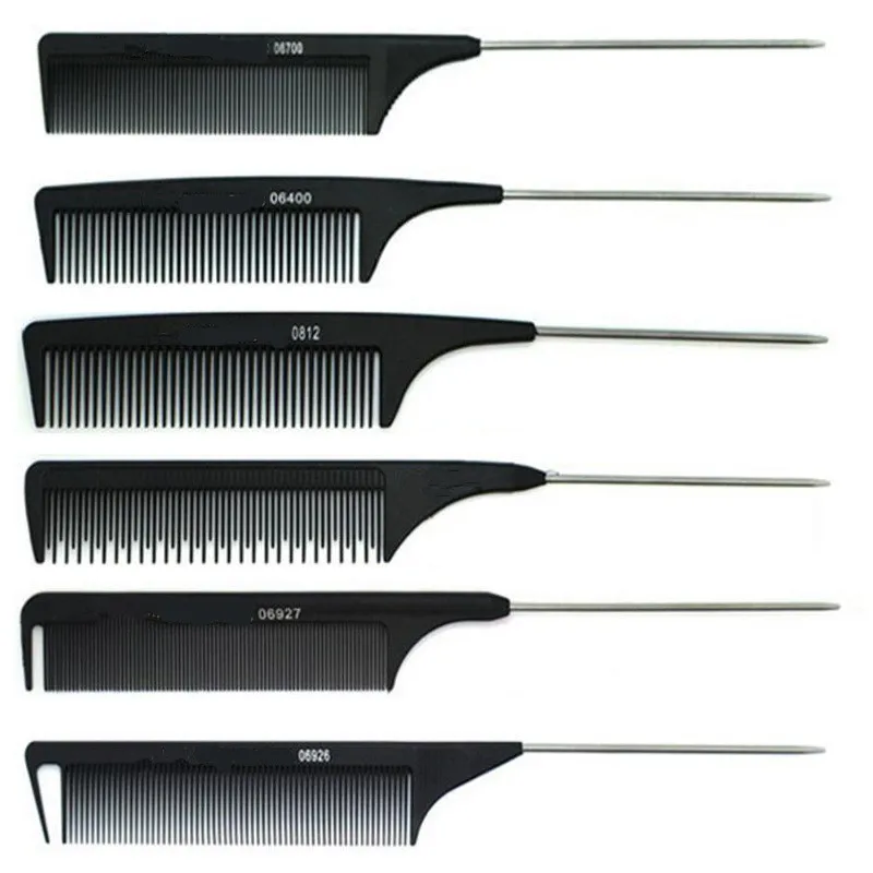 1Pc New Professional Black Hard Carbon Cutting Comb Heat Resistant Salon Hair Trimmer Brushes Metal Pin Tail Antistatic Comb
1Pc New Professional Black Hard Carbon Cutting Comb Heat Resistant Salon Hair Trimmer Brushes Metal Pin Tail Antistatic Comb