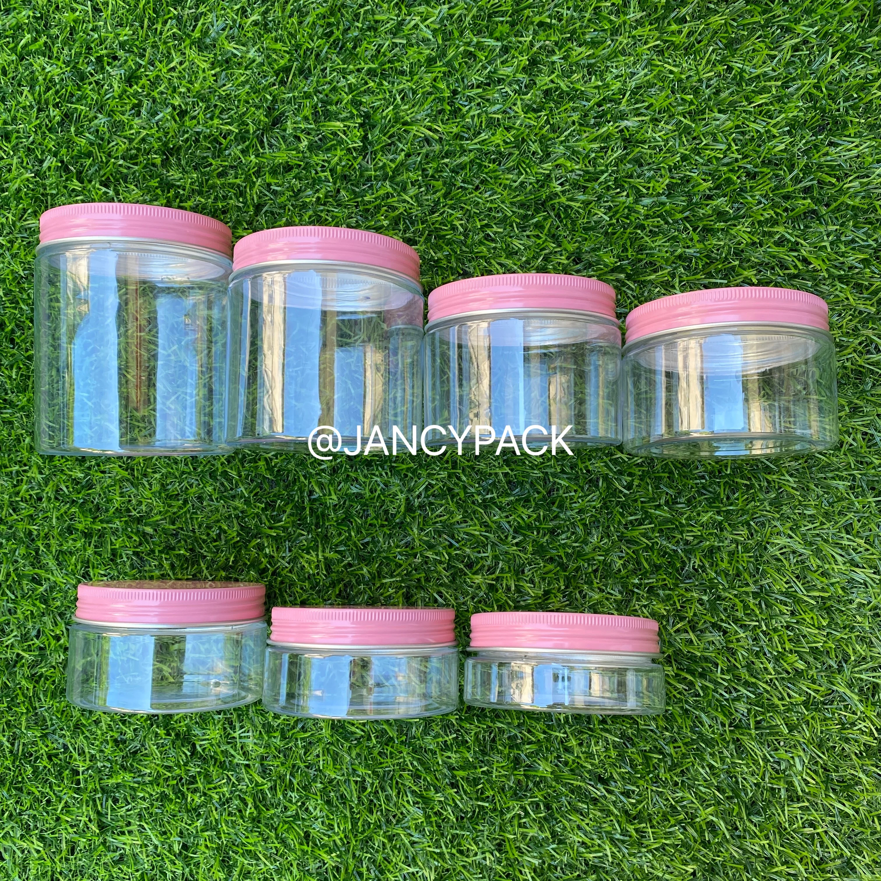 10PCS/30PCS 50g-250g Clear Plastic Jar And Lids Empty Containers Aluminum Cap Cosmetic Tin Pot Lip Balm Oil Wax Container | Красота и