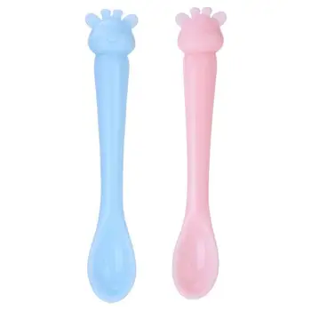 Safety Cartoon Baby Feeding Spoon Blue Pink Exquisite Children Soft Food Grade Silicone Kid Learning Tableware Accessory
Safety Cartoon Baby Feeding Spoon Blue Pink Exquisite Children Soft Food Grade Silicone Kid Learning Tableware Accessory