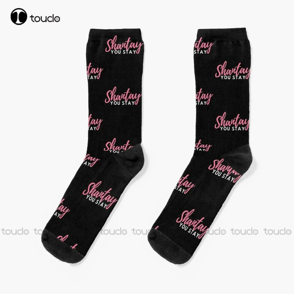 

New Shantay You Stay Lgbt Pink Queen Socks Mens Cotton Socks Personalized Custom Unisex Adult Socks Popularity Gifts