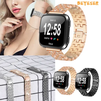 Alloy Luxurious Wristband For Fitbit Versa Adjustable Smart Watch Strap Replacement Smart Watchband fashion Bracelet sport strap
Alloy Luxurious Wristband For Fitbit Versa Adjustable Smart Watch Strap Replacement Smart Watchband fashion Bracelet sport strap