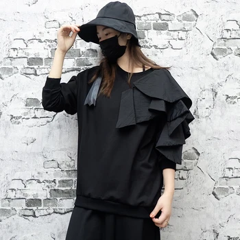 Europe Hoody Women Sweatshirts Cotton Wild 2019 Autumn New Long-sleeved Sweatshirts Round Neck Pluz Size Loose Tops Female 
Europe Hoody Women Sweatshirts Cotton Wild 2019 Autumn New Long-sleeved Sweatshirts Round Neck Pluz Size Loose Tops Female