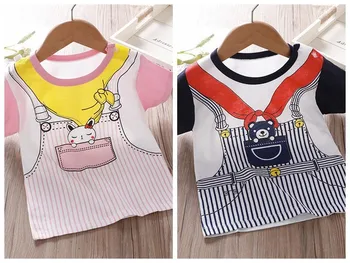 New Boys Cartoon Clothing Summer Short-sleeved T-shirt Children Underwear Baby Cotton Shirt Kids Girls Tops 2-7y Child Clothing 
New Boys Cartoon Clothing Summer Short-sleeved T-shirt Children Underwear Baby Cotton Shirt Kids Girls Tops 2-7y Child Clothing