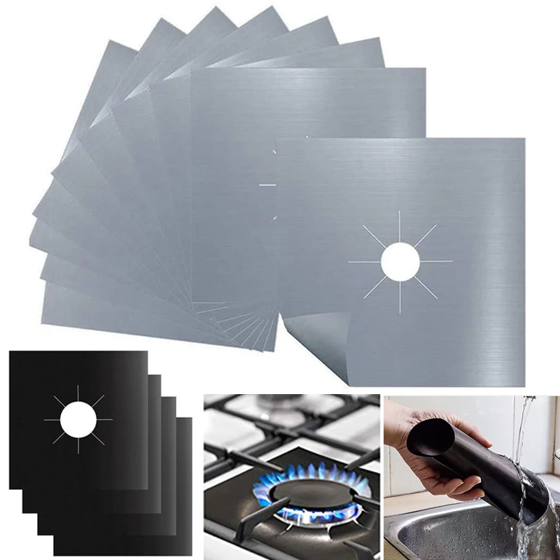 4/8 Pcs Gas Stove Burner Covers Electric Stovetop Protector Non-stick Reusable Stovetop Liners Gas Range Pads Kitchen Cleaning
4/8 Pcs Gas Stove Burner Covers Electric Stovetop Protector Non-stick Reusable Stovetop Liners Gas Range Pads Kitchen Cleaning