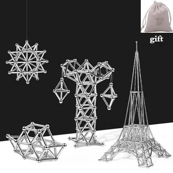 Magnetic Building Blocks Magnetic Designer Sticks & Steel Balls Magnet Constructor Toys For Children Adults Stress Relief Toys
Magnetic Building Blocks Magnetic Designer Sticks & Steel Balls Magnet Constructor Toys For Children Adults Stress Relief Toys