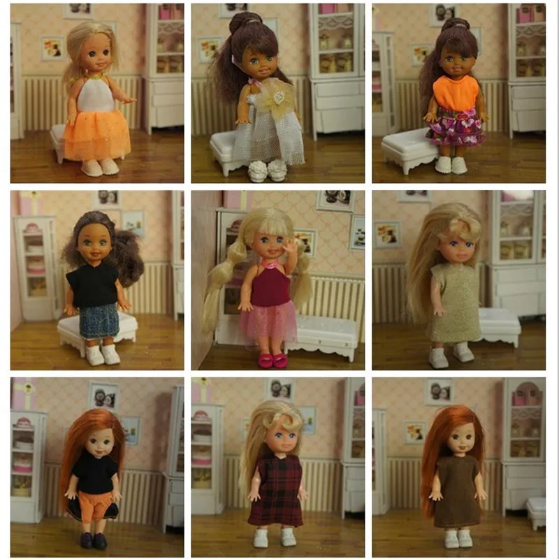 10CM Doll Accessories Mini Doll Shoes Casual Clothes For Kelly Dolls 
10CM Doll Accessories Mini Doll Shoes Casual Clothes For Kelly Dolls