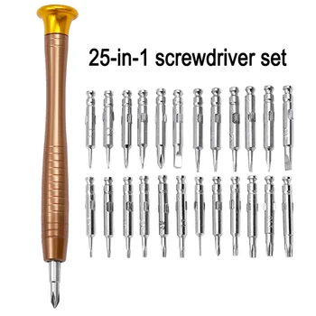 25-In-1 Screwdriver Set Multi-Function Manual Mobile Computer Watch Repair Kit Portable Repair Tool Combination With Storage Box
25-In-1 Screwdriver Set Multi-Function Manual Mobile Computer Watch Repair Kit Portable Repair Tool Combination With Storage Box