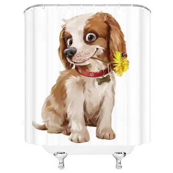 Dog Shower Curtain Sets Yellow Wildflower Cute Puppy Pattern Watercolor Abstract Bathroom Decoration 70×70 Inch with Hook Hole
Dog Shower Curtain Sets Yellow Wildflower Cute Puppy Pattern Watercolor Abstract Bathroom Decoration 70×70 Inch with Hook Hole