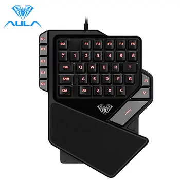 AULA One-Handed Gaming Keyboard Backlight Color 27keys Anti-Ghosting Portable Mini Gaming Keypad Controller for Laptop Computer
AULA One-Handed Gaming Keyboard Backlight Color 27keys Anti-Ghosting Portable Mini Gaming Keypad Controller for Laptop Computer