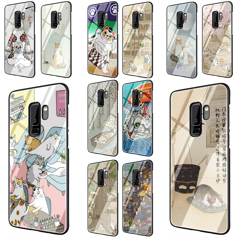 EWAU Japanese Cat Drink Pattern Glass Phone Case for Samsung Galaxy S7 8 9 10Plus Note8 9 A10 20 30 40 50 60 70
EWAU Japanese Cat Drink Pattern Glass Phone Case for Samsung Galaxy S7 8 9 10Plus Note8 9 A10 20 30 40 50 60 70