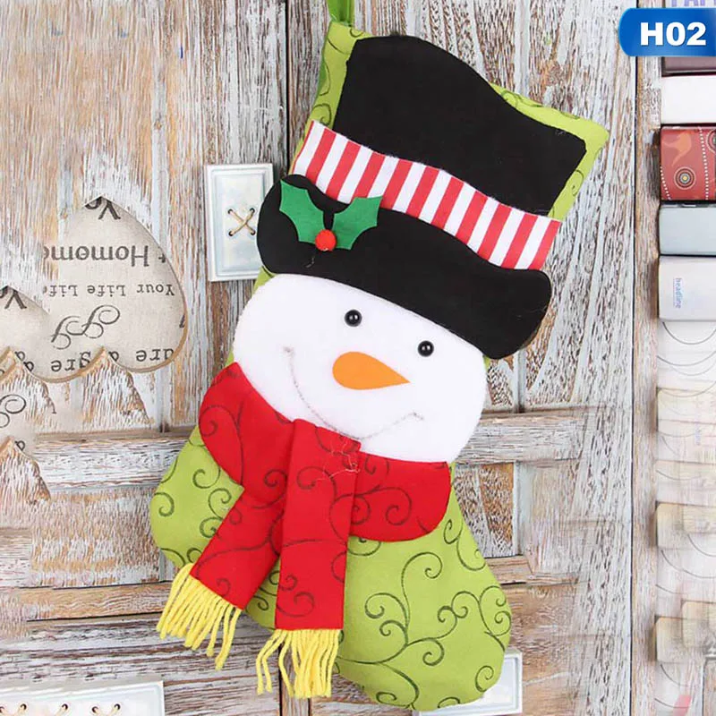 christmas stockings gifts cloth santa elk socks xmas lovely gif
