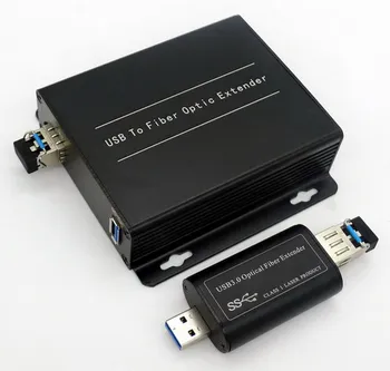 USB Optical Fiber Extender USB3.0 Optical Terminal Data Optical Fiber Conveyor Single and Double Fiber LC Port