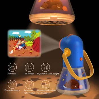 New Portable Projector light Torch Toys Tales Story Book Set Baby mini Theater Multifunctional Story Projector Starry Sky Night
New Portable Projector light Torch Toys Tales Story Book Set Baby mini Theater Multifunctional Story Projector Starry Sky Night
