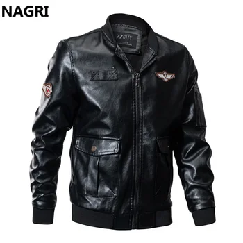 2019 Men Leather Jacket Autumn Winter Military Tactical Pilot Motorcycle Jacket Coat Us Army Pu Leather Fashion Biker Jacket Men
2019 Men Leather Jacket Autumn Winter Military Tactical Pilot Motorcycle Jacket Coat Us Army Pu Leather Fashion Biker Jacket Men