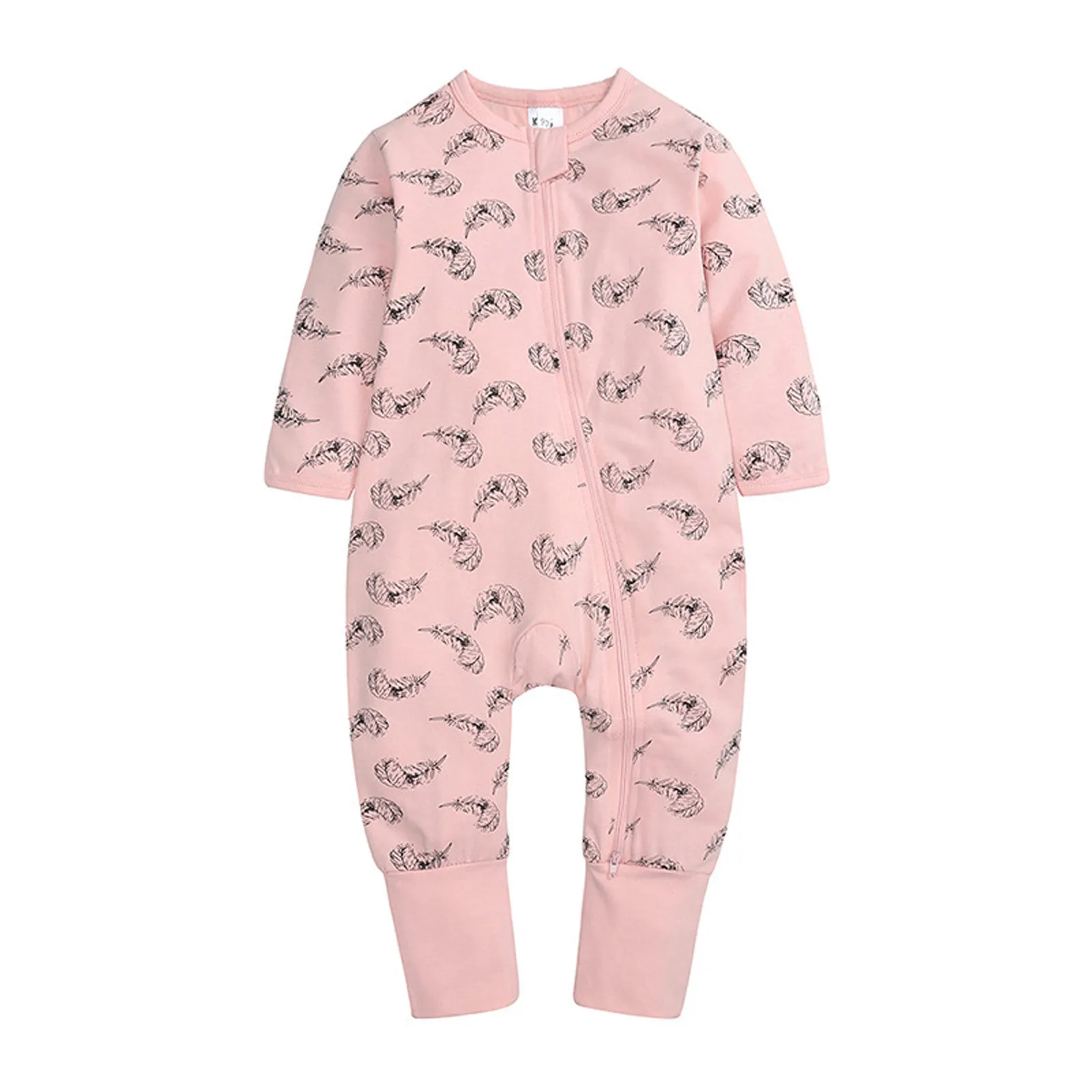Newborn Infant Baby Boy Girl Feather Print Zipper Winter Costume Romper Jumpsuit combinaison stitch Pink girl Drawstring Suit M5
Newborn Infant Baby Boy Girl Feather Print Zipper Winter Costume Romper Jumpsuit combinaison stitch Pink girl Drawstring Suit M5