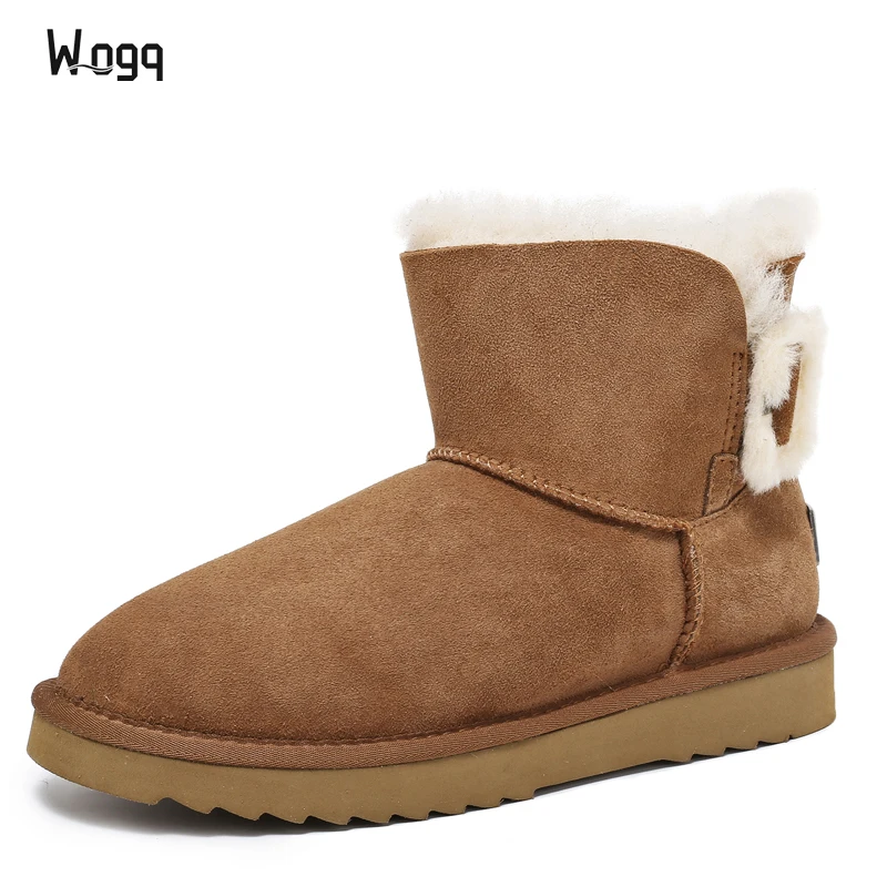 New Arrival 100% Real Fur Classic Mujer Botas Waterproof Genuine Cowhide Leather Snow Boots Winter Shoes for Women ankle boots
New Arrival 100% Real Fur Classic Mujer Botas Waterproof Genuine Cowhide Leather Snow Boots Winter Shoes for Women ankle boots