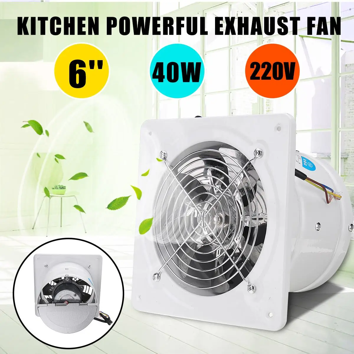 6 Inch 220V 40W Duct Booster Vent Fan Extractor Exhaust Fan Air Ventilation Fans Wall Window For Home Toilet Bathroom Kitchen
6 Inch 220V 40W Duct Booster Vent Fan Extractor Exhaust Fan Air Ventilation Fans Wall Window For Home Toilet Bathroom Kitchen
