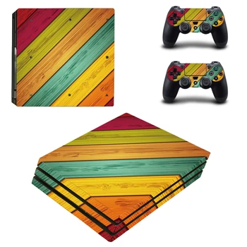 

Wooden Texture Style Skin Sticker for PS4 Pro Console And Controllers Decal Vinyl Skins Cover Style 0219