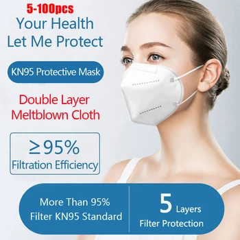 5-100pcs FFP2 Mask KN95 Mondkapjes Anti-dust Face Mask PM2.5 Anti-fog Protective Mouth Caps Respirator 95% Filtration Cubrebocas
5-100pcs FFP2 Mask KN95 Mondkapjes Anti-dust Face Mask PM2.5 Anti-fog Protective Mouth Caps Respirator 95% Filtration Cubrebocas