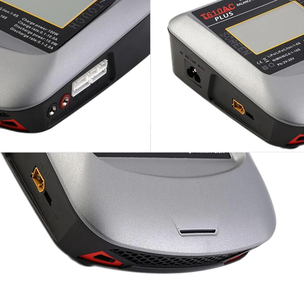 Hot 1pcs T610AC PLUS T-Plug 100W 10A Touch Screen AC/DC LiPo Balance Charger for RC Drone Parts
Hot 1pcs T610AC PLUS T-Plug 100W 10A Touch Screen AC/DC LiPo Balance Charger for RC Drone Parts