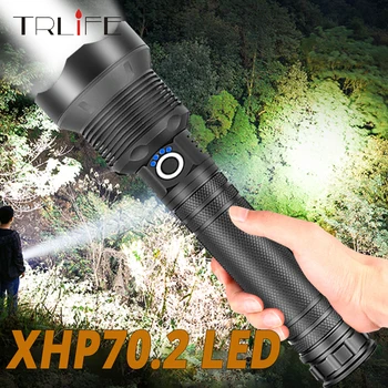 Powerful LED Flashlight XHP70 XHP50 Rechargeable USB Zoom Torch XHP70.2 18650 26650 Self Defense Hunting Lamp
Powerful LED Flashlight XHP70 XHP50 Rechargeable USB Zoom Torch XHP70.2 18650 26650 Self Defense Hunting Lamp