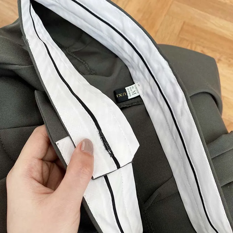 FORYUNSHES Women Wide Leg Cigarette Suits Trousers 2020 Autumn Femme High Waist Straight Pants Casual Office Business Bottom