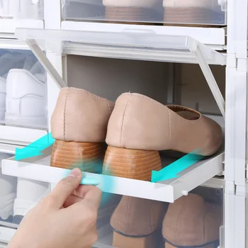 3Pcs Drawer Type Shoe Storage Box Transparent Folding Shoe Save Space Shoe Rack Cabinet Organizers
3Pcs Drawer Type Shoe Storage Box Transparent Folding Shoe Save Space Shoe Rack Cabinet Organizers