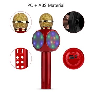 Bluetooth Karaoke Microphone Wireless Professional Speaker Handheld Microphone For Mobile Phone Karaoke Family Karaoke
Bluetooth Karaoke Microphone Wireless Professional Speaker Handheld Microphone For Mobile Phone Karaoke Family Karaoke