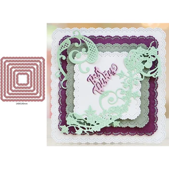 Metal Cutting Dies Popular Multilayered Wavy Lace Frame High Quality For DIY Scrapbooking Album Cards Decora Dies New 2019
Metal Cutting Dies Popular Multilayered Wavy Lace Frame High Quality For DIY Scrapbooking Album Cards Decora Dies New 2019