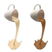 2pc Floating Spilling Coffee Cup Mug Sculpture Kitchen Pouring Spilling Decoration suspension development bracket Coffee Mug
2pc Floating Spilling Coffee Cup Mug Sculpture Kitchen Pouring Spilling Decoration suspension development bracket Coffee Mug