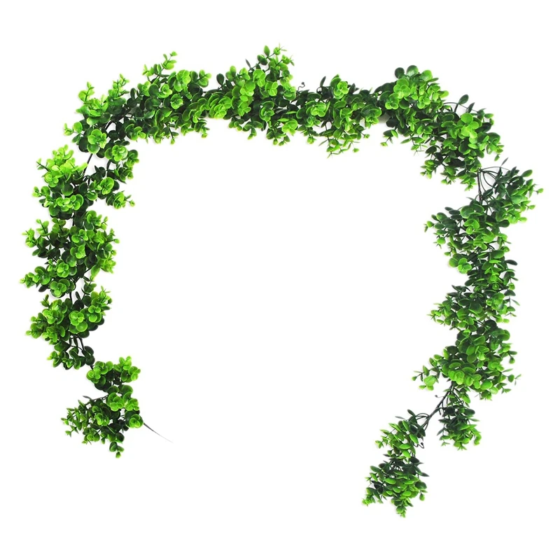 Artificial Vines 6.2 Ft Fake Eucalyptus Leaves Garland Faux Hanging Vine Greenery Boxwood Twigs for Indoor Outdoor Wedding Backd
Artificial Vines 6.2 Ft Fake Eucalyptus Leaves Garland Faux Hanging Vine Greenery Boxwood Twigs for Indoor Outdoor Wedding Backd