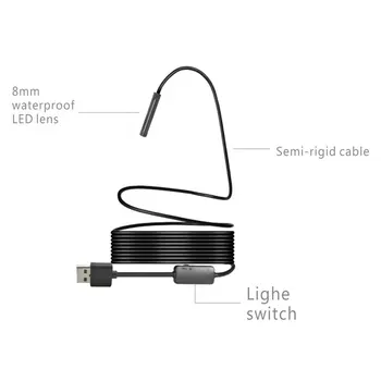1200P HD Wireless USB Endoscope Mini Camera Waterproof Portable 8mm Lens Phone Borescope For IOS Android PC 2/5/7/10m
1200P HD Wireless USB Endoscope Mini Camera Waterproof Portable 8mm Lens Phone Borescope For IOS Android PC 2/5/7/10m
