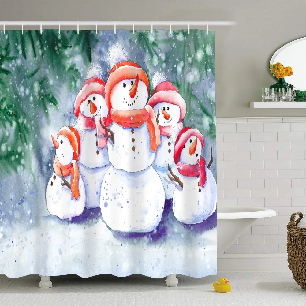 1 Piece Snowman Animal Bath Curtain Waterproof Polyester Shower Curtain Hooks 3D Print Toilet Partition Bathroom Decor 180x180cm
1 Piece Snowman Animal Bath Curtain Waterproof Polyester Shower Curtain Hooks 3D Print Toilet Partition Bathroom Decor 180x180cm