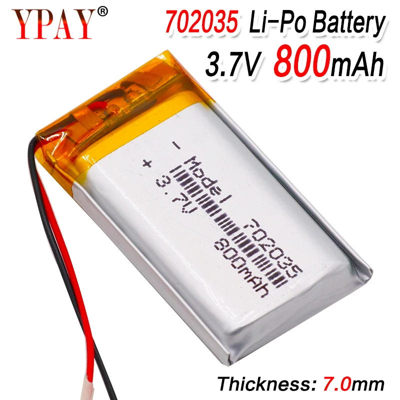 Polymer lithium ion battery 3.7V 702035 can be customized wholesale CE FCC ROHS MSDS quality certification
Polymer lithium ion battery 3.7V 702035 can be customized wholesale CE FCC ROHS MSDS quality certification