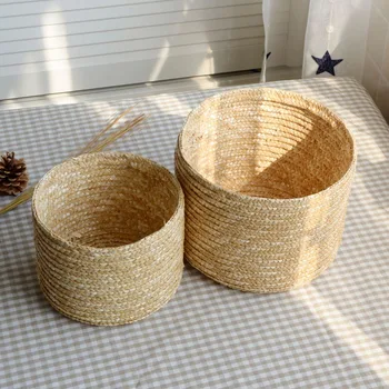 1PC Handmade Straw Woven Snack Storage Box Desktop Storage Basket with Lid Sundries Organizer Rattan Flower Baske Seagrass/
1PC Handmade Straw Woven Snack Storage Box Desktop Storage Basket with Lid Sundries Organizer Rattan Flower Baske Seagrass/