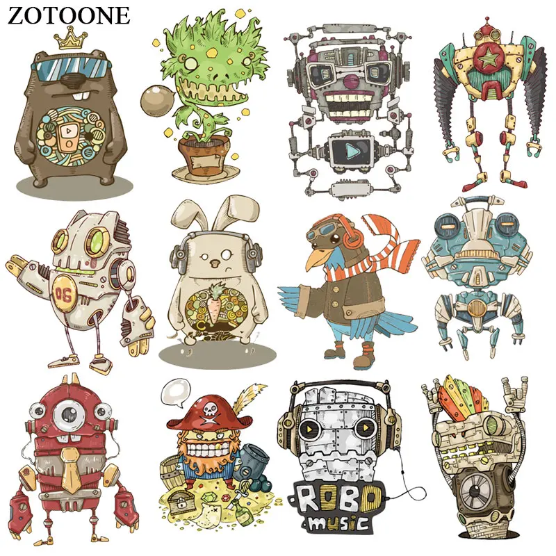 ZOTOONE Cool Robot Monster Patch Iron on Transfers for Clothing Applications DIY T-shirt Heat Transfers Appliques Stickers E
ZOTOONE Cool Robot Monster Patch Iron on Transfers for Clothing Applications DIY T-shirt Heat Transfers Appliques Stickers E