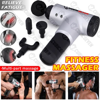 HighPower MassageGun Muscle Relaxation Massager Vibration Fascial Gun Fitness Decompose Lactic Acid Relief Pain Slimming Shaping 
HighPower MassageGun Muscle Relaxation Massager Vibration Fascial Gun Fitness Decompose Lactic Acid Relief Pain Slimming Shaping