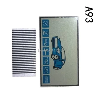 A93 Keychain LCD Display Screen + zebra paper For Russian Starline A93 lcd remote control Key Chain Fob Trinket