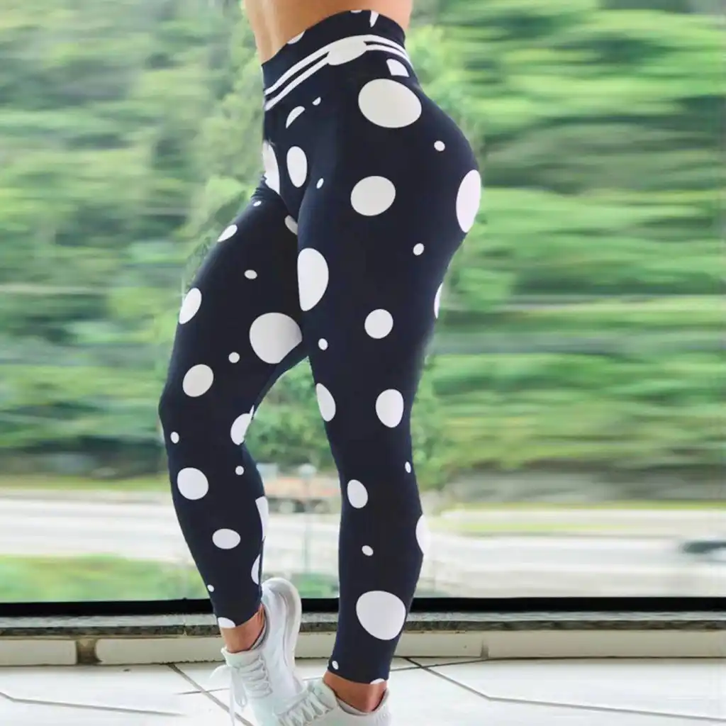 polka dot workout leggings