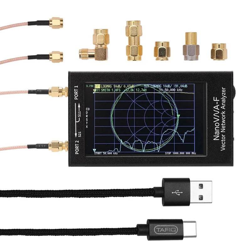 Portable Handheld Vector Network Analyzer SWR Meter 50 KHz-1000 MHz 4.3 Inch IPS TFT Digital Display Pressing Screen Shortwave M
Portable Handheld Vector Network Analyzer SWR Meter 50 KHz-1000 MHz 4.3 Inch IPS TFT Digital Display Pressing Screen Shortwave M