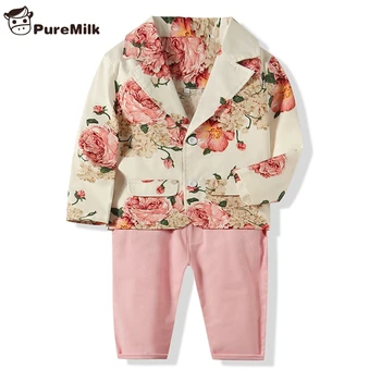 PureMilk Boys And Girls Clothing Set Floral 2pcs Set Long Sleeve Top With Pant
PureMilk Boys And Girls Clothing Set Floral 2pcs Set Long Sleeve Top With Pant