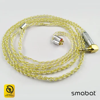 Smabat Eight-Core Single Crystal Copper Gold and Silver Headphone Cable MMCX3.5 2.5mm Headset Cable Headphone Can Be Change Line
Smabat Eight-Core Single Crystal Copper Gold and Silver Headphone Cable MMCX3.5 2.5mm Headset Cable Headphone Can Be Change Line