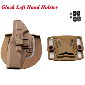 Tactical Gun Holster Left Hand Glock 17 19 22 23 31 32 Airsoft Air Gun Belt Holster Hunting Equipment Gun Carry Case
Tactical Gun Holster Left Hand Glock 17 19 22 23 31 32 Airsoft Air Gun Belt Holster Hunting Equipment Gun Carry Case