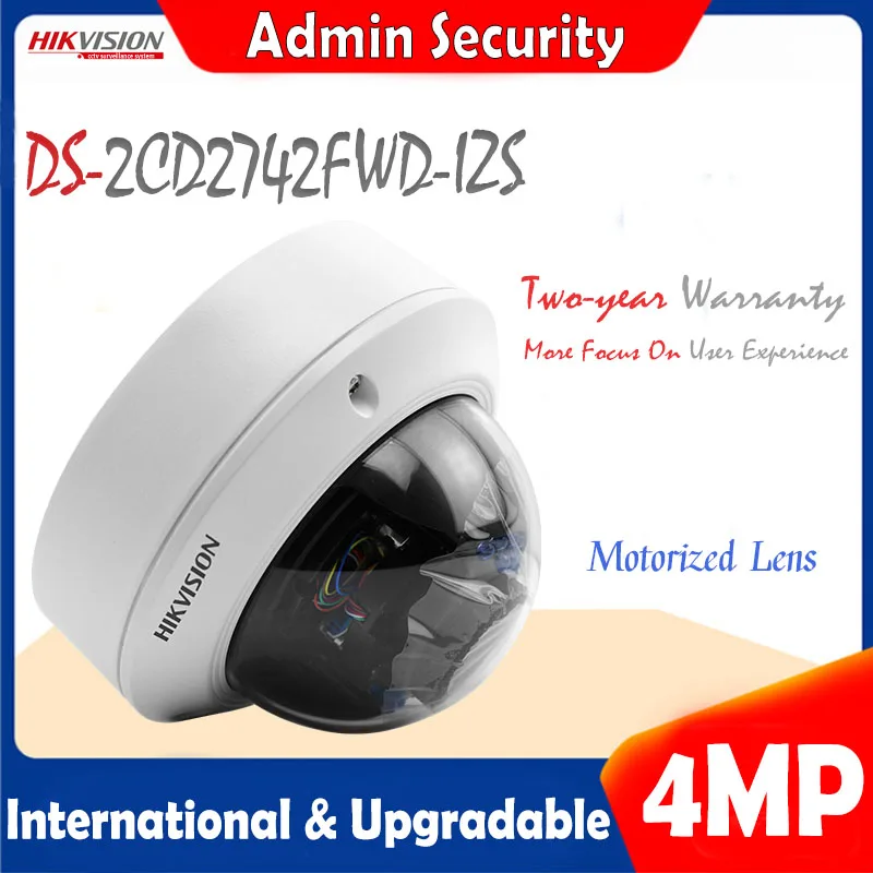 Hikvision DS-2CD2742FWD-IZS English Version IP 4MP WDR Vari-focal Dome Camera POE Security Audio Alarm CCTV Motorized Lens WDR
Hikvision DS-2CD2742FWD-IZS English Version IP 4MP WDR Vari-focal Dome Camera POE Security Audio Alarm CCTV Motorized Lens WDR